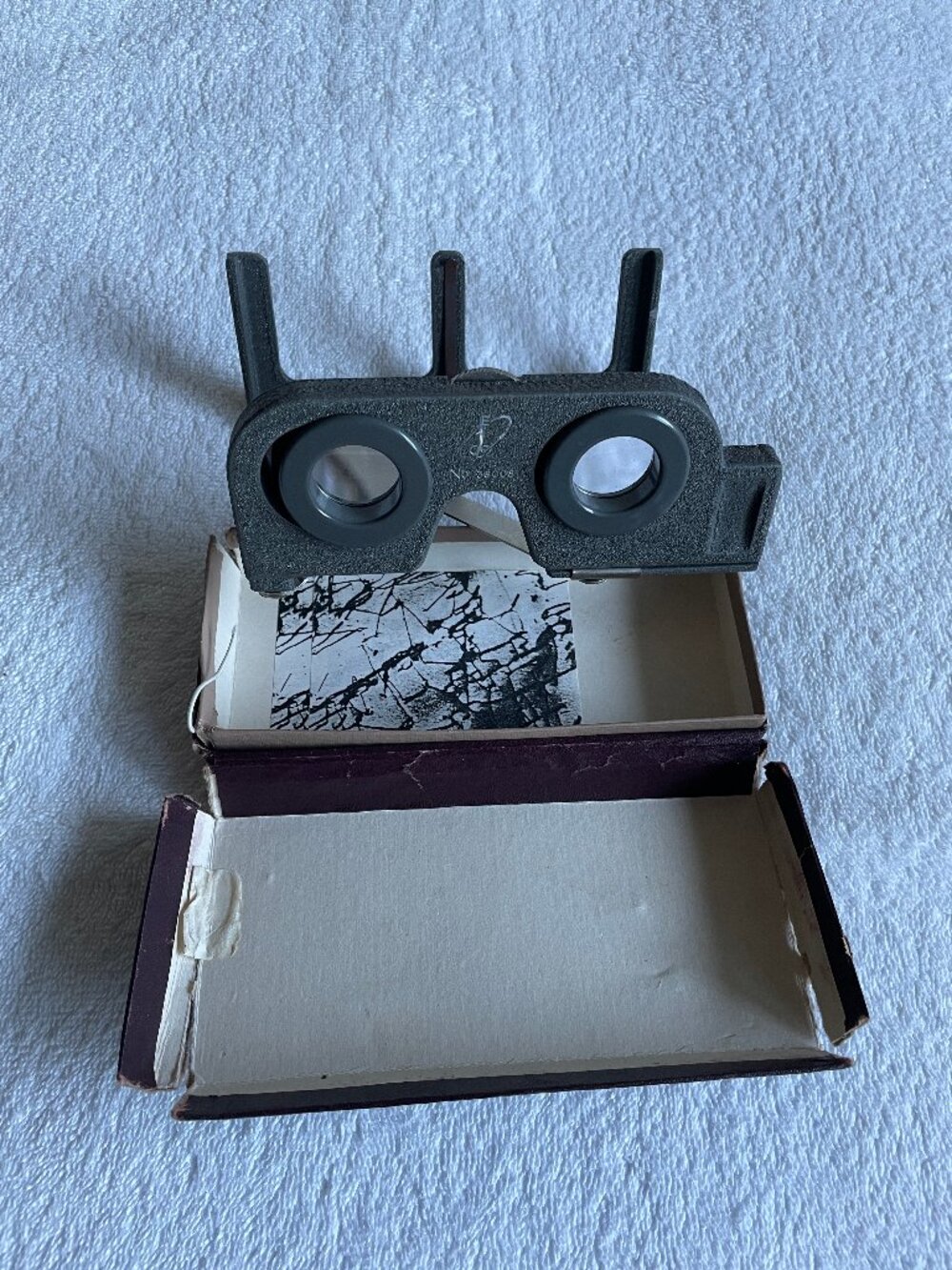 Raumbild Verlag Metal Foldable Stereoscope Stereoskop Viewer No 38008